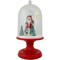Northlight 13.5&#x22; LED Lighted Snowing Musical Santa Under Cloche Christmas Decoration